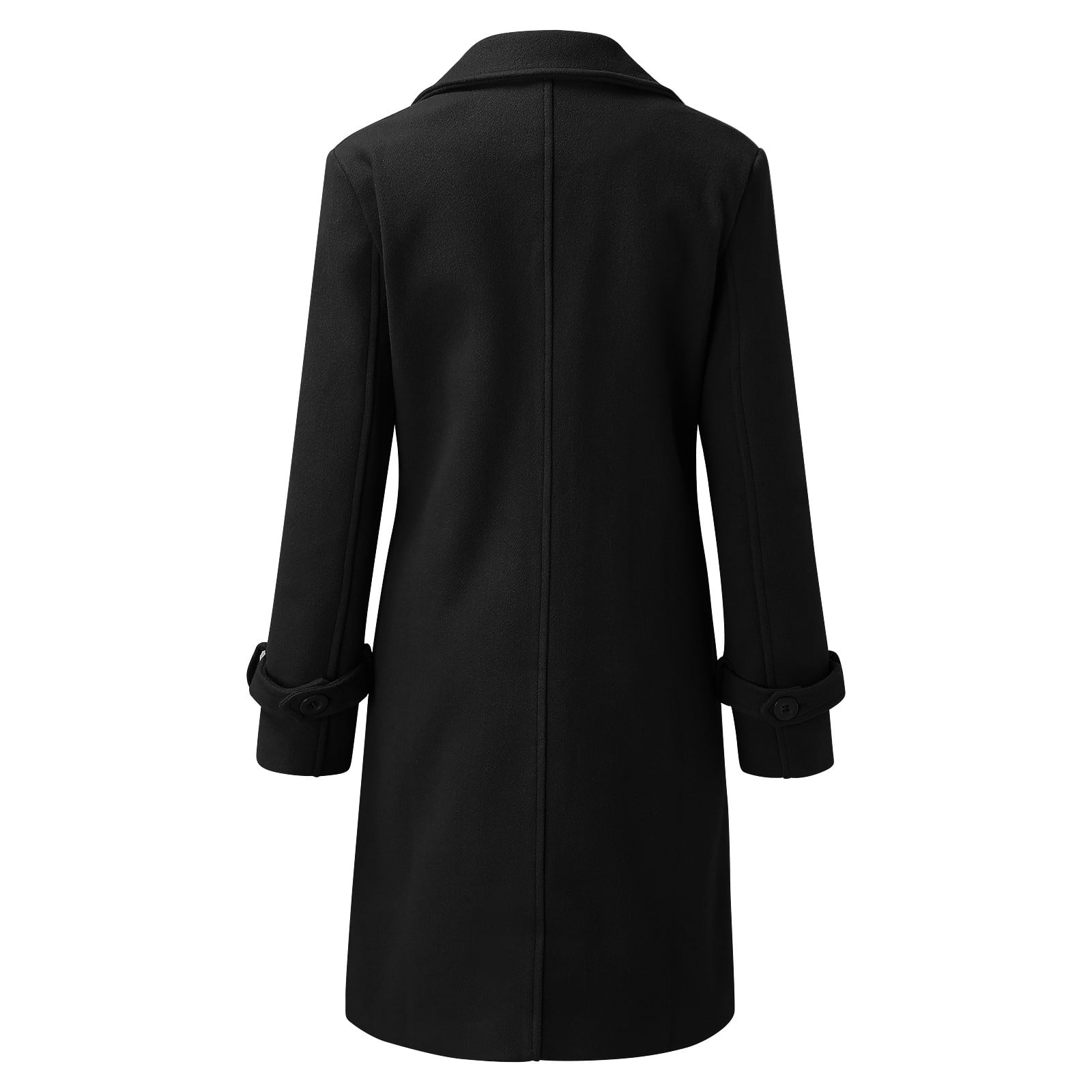 CAICJ98 Jackets for Women,Fall 2023 Oversized Lapel Double Pea Coat