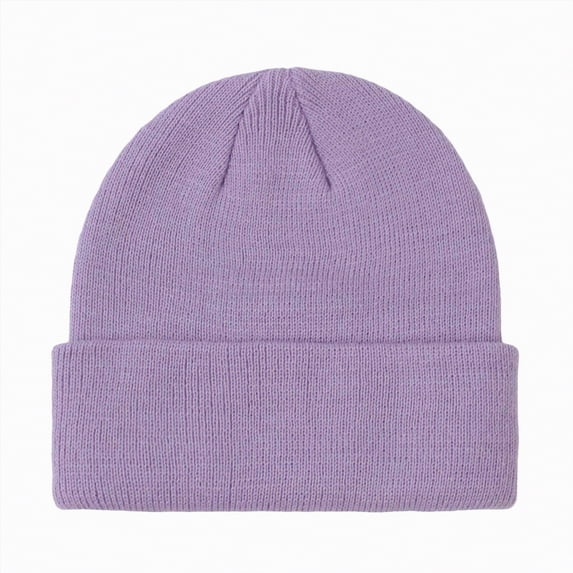 CAICJ98 Kids Beanie Boys Girls Beanies Children Winter Hats Children Knit Warm CapsToddler Baby Soft Beanie Cap 0-2 Years,Purple