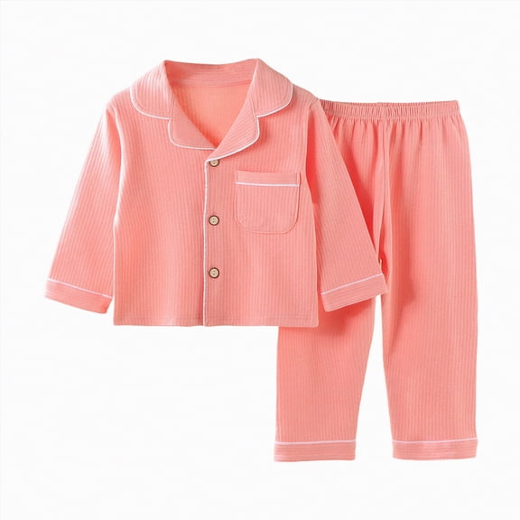 CAICJ98 Kids Cotton Clothes Set,Boys Girls Button Down Top and Pants Long Sleeve Soft Toddler Comfortable Clothes Sets Boys Girls Boys Clothing Set,(Red,9-10 Years)