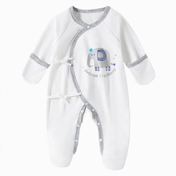 CAICJ98 Kids Organic Cotton 0-6M Unisex Newborn Baby Footed Sleepers Pajamas (Grey,1-3 Months)