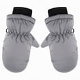 thumbnail image 1 of CAICJ98 Kids Ski Snow Mittens Gloves Toddler Snowboard Winter Warm Cold Weather Gloves for Boys Girls 3-8 Years,Grey, 1 of 2