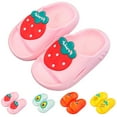 thumbnail image 1 of CAICJ98 Kids Slides Boys Girls Toddler Lightweight Sandals Flip Flops Comfy Shower Slippers Beach Garden Shoes Pink,9 (2.5-3 Years), 1 of 7