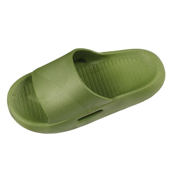 CAICJ98 Kids Slides Boys Girls Toddler Slippers Pillow Sandals Summer Quick Dry Bathroom Slides Beach Water Non-Slip Kids Shower Shoes Green,9(Toddler)
