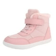 thumbnail image 1 of CAICJ98 Kids Snow Boots Waterproof Outdoor Warm Cozy Anti-Slip Mid Calf Faux Fur Winter Boots for Toddler Girls Pink (Toddler/Little Kid/Big Kid),10, 1 of 7