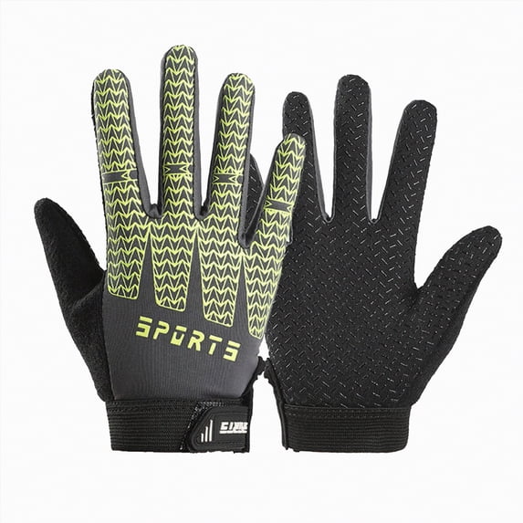 CAICJ98 Kids Sport Cycling Glove, Non-Slip Boys Girls Kids Fishing Gloves for Child Cycling Climbing Riding Biking Outdoor Sports 5-6 Years,Green