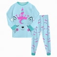 thumbnail image 1 of CAICJ98 Kids & Toddler Boys Pajamas 2 Piece Pjs Set Cotton Sleepwear Boys Clothing (Mint Green,6-7 Years), 1 of 7