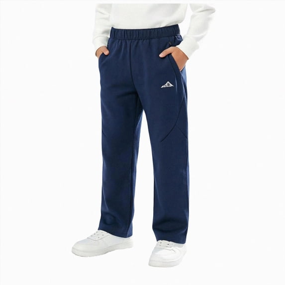 CAICJ98 Kids Winter Pants Fleece Lined Waterproof Boys Girls Ski Pants Thermal Outdoor Softshell with Pockets,Size 15-16 Years