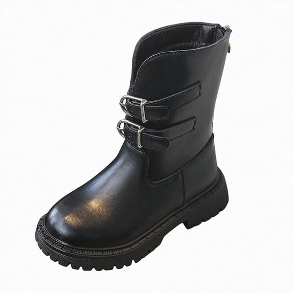 CAICJ98 Knee High Riding Boots for Girls Fashion Winter Boots Zipper Tall Girls' Boots (Toddler/Little Kid/Big Kid),12.5