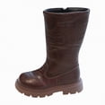 thumbnail image 1 of CAICJ98 Knee High Riding Boots for Girls Kids Fashion Low Heel Winter Boots Side Zipper Tall Kids Boots Girls (Toddler/Little Kid/Big Kid),13.5, 1 of 9