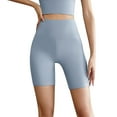 thumbnail image 1 of CAICJ98 Leggings for Women Tummy Control Women's Biker Shorts High Waist Workout Yoga Running Volleyball Spandex Shorts with Pockets M,Light Blue, 1 of 5