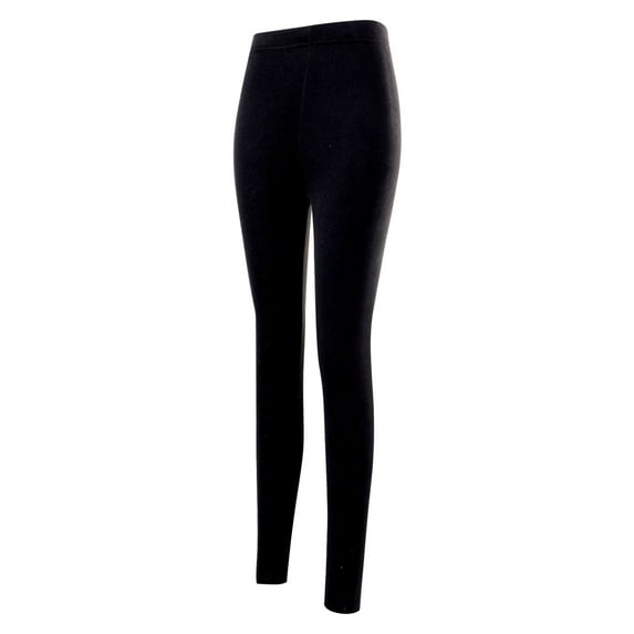 CAICJ98 Lined Leggings Women's Extra Long Leggings Tall Leggings Over The Heel High Waisted with Back Pockets BK1,XXL