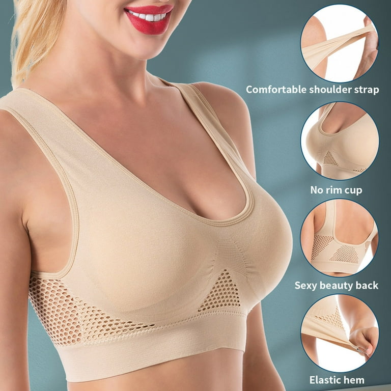 Women High Impact Sports Bra Plus Size Zip Front Fastening Bras Padded  Adjustable Strap (Color : Green, Size : Medium)