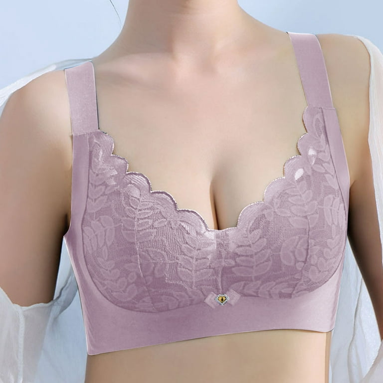  Large Bust Show Small Full Cup Thin Bra Gathered 200 Jin No  Steel Ring Upper Support Underwear Women Chest Bra E (Color : Beige, Size :  42C) : ביגוד, נעליים ותכשיטים