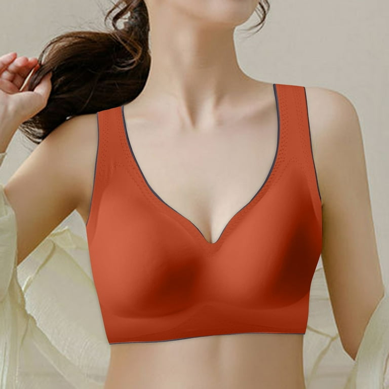 1pc Ultra-Comfy Seamless Yoga Bra With Double Shoulder Strap