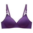 thumbnail image 1 of CAICJ98 Lingerie for Women Woman Lace Thin Underwear Female Transparent Bras for Women Lace Sexy Lingerie Bralette for Ladies 36,Purple, 1 of 2