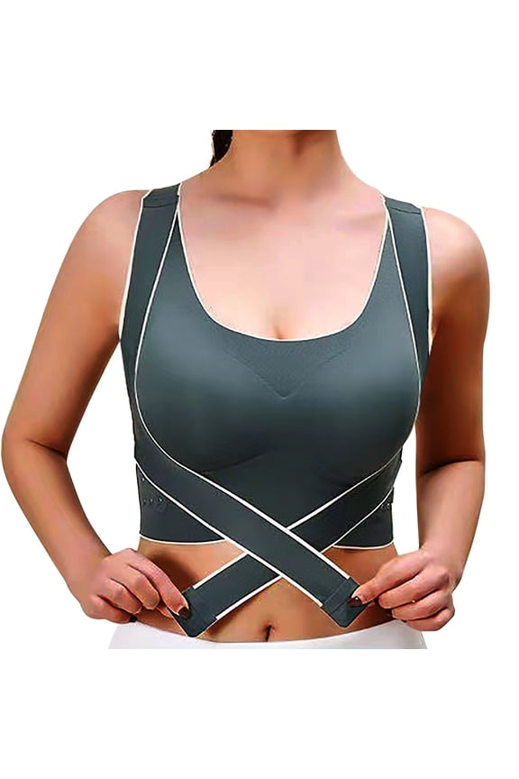 Lingerie for Women Women High Impact Sports Bras Criss Cross Back Running Bra for Plus Size Green,XXL