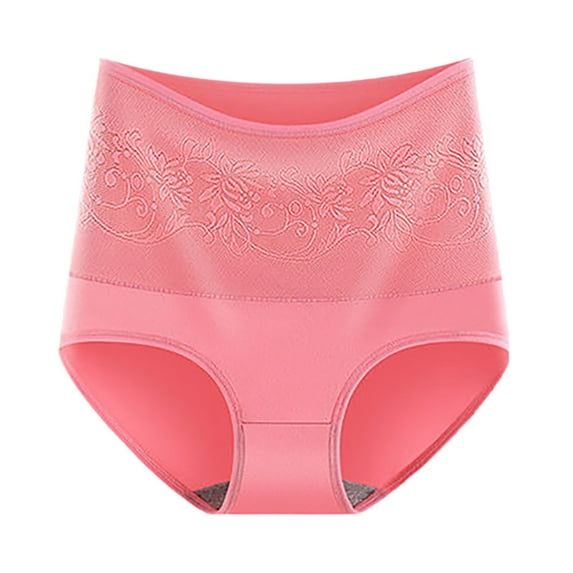 CAICJ98 Lingerie for Women Women's Cotton Bikini Panties, High-Cut Full Coverage Stretch Cool Underwear for Women Pink,XXL