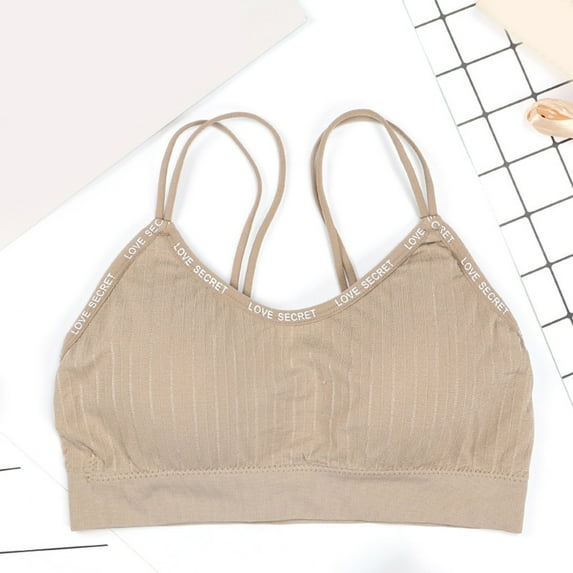 CAICJ98 Lingerie for Women Women's Infinity Racerback Sports Bra for Women, Moisture-Wicking Sports Bra for Women Khaki,One Size