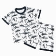 thumbnail image 1 of CAICJ98 Little Boy Short Pajamas Sets for Toddler Sleepwear Summer 2 Piece kids Pjs Little Boy Clothes (White,3-4 Years), 1 of 9