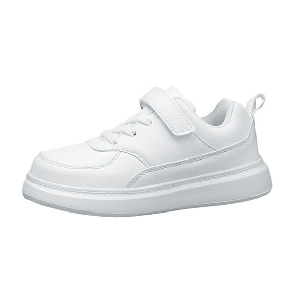 CAICJ98 Little Girl Sneakers Kids Lightweight Breathable Strap Athletic Running Sneakers for Girls White,3(Little Kid/Big Kid)