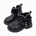 thumbnail image 1 of CAICJ98 Little Girls Ankle Boots Side Zipper Low Heels Casual Shoes Comfortable Boots for Toddler Girl (Toddler/Little Kid/Big Kid),11.5, 1 of 9