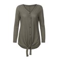 thumbnail image 1 of CAICJ98 Long Cardigans For Women Fall Women's Lightweight Open Front Knit Cardigan Sweater Long Sleeve with Pocket Green,XL, 1 of 5