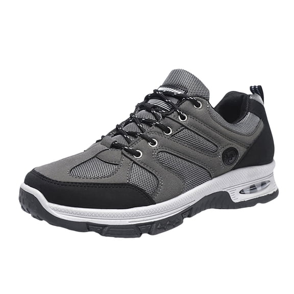 CAICJ98 Men Hiking Shoes Anti-Slip Hiker Climbing Sneakers Outdoor Athletic Waterproof Walking Trekking Climbing Running Shoes Grey,10