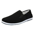 thumbnail image 1 of CAICJ98 Men Loafers Shoes Casual Shoes Canvas Walking Shoes Lightweight Slip On Shoes for Men Black,9.5-10, 1 of 7