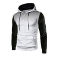 thumbnail image 1 of CAICJ98 Men'S Fashion Hoodies & Sweatshirts Mens Hoodies Pullover, Sweatshirts for Men, Mens sweatshirt with Front Pockets White,L, 1 of 4