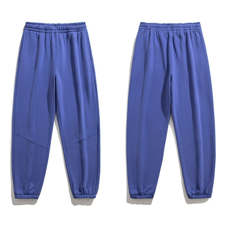 CAICJ98 Work Pants For Men Mens Drawstring Running Joggers Elastic Waist  Sweats Pants Bottom Workout Sweatpants with Pockets White,3XL
