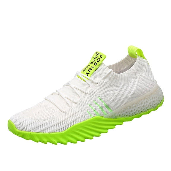 CAICJ98 Men Sneaker Comfortable Memory Foam Walking Shoes Ultra Lightweight Casual Shoes Mesh Running Shoes Men Green,10