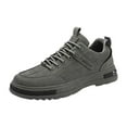 thumbnail image 1 of CAICJ98 Men Sneaker Leather Breathable Slip on Walking Sneakers Lightweight Casual Shoes Work Sport Tennis Shoes Mens Grey,8, 1 of 7