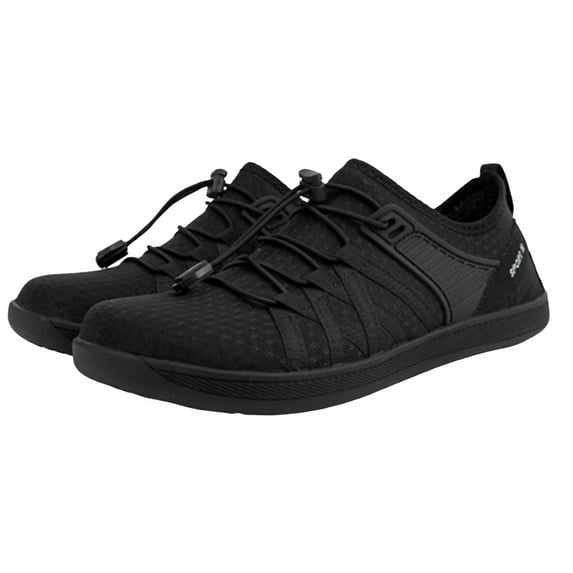 CAICJ98 Men Sneakers Fashion Comfort Walking Shoes Breathable Lace-up Casual Shoes Athletic Mesh Tennis Shoes for Men Black,8.5