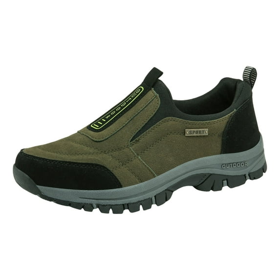 CAICJ98 Men Sneakers Wide Width Casual Shoes Lightweight Work Shoes Driving Walking Shoes Comfortable Slip On Shoes for Men Green,11