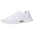 thumbnail image 1 of CAICJ98 Men Tennis Shoes Mesh Fashion Casual Shoes Breathable Comfort Walking Shoes Low-Top Sneakers for Men White,10.5, 1 of 7