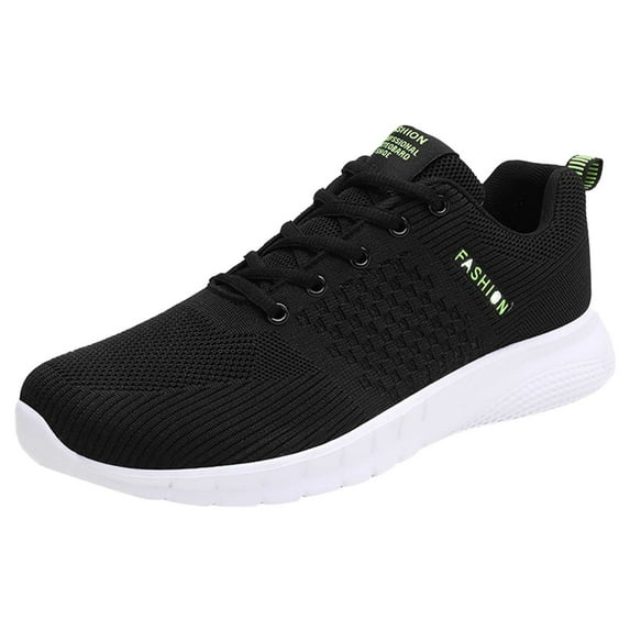 CAICJ98 Mens Shoes Running Lightweight Casual Shoes Breathable Mesh Walking Shoes Lace Up Sneaker for Men Green,9