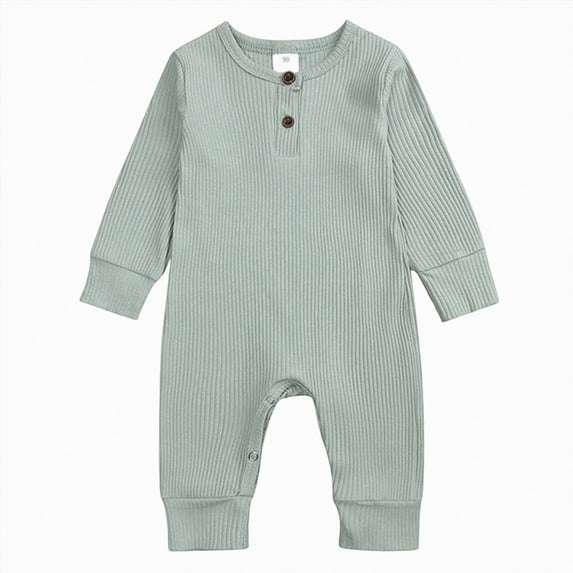 CAICJ98 Newborn Baby Boy Girl Knitted Romper Jumpsuit Solid Long Sleeve Legging Bodysuit Playsuit Winter Clothes,Size 12-18 Months
