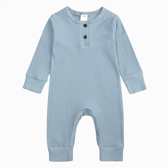 CAICJ98 Newborn Baby Boy Girl Knitted Romper Jumpsuit Solid Long Sleeve Legging Bodysuit Playsuit Winter Clothes,Size 18-24 Months