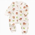 thumbnail image 1 of CAICJ98 Newborn Cotton Long Sleeve Unisex Onesie Baby Boys Girls Warm Clothes Infant Cute Print Bodysuit Fall Winter Infant Boy Clothes (Green,12-18 Months), 1 of 6