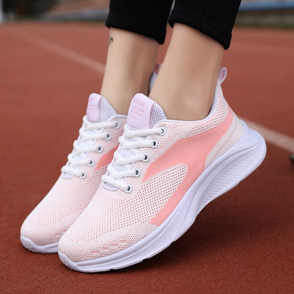 CAICJ98 Non Slip Shoes for Women Slip on Shoes for Women Cushioned Memory Foam Walking Sneakers with Arch Support,White