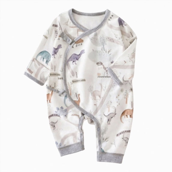 CAICJ98 Organic Cotton 0-6M Unisex Newborn Baby Boys Girls Sleepers Soft Footless Pajamas Double-Layer Belly Cover