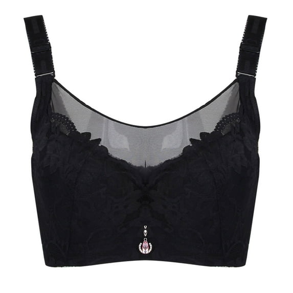 CAICJ98 Plus Size Lingerie Dry Running Underwear Woman Shockproof Size L With String Bras Quick Fitness Black,42C