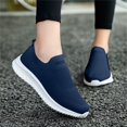 thumbnail image 1 of CAICJ98 Running Shoes Womens Women's Casual Walking Tennis Shoes-Fashion Comfortable Mesh Work Sneaker,Dark Blue, 1 of 5