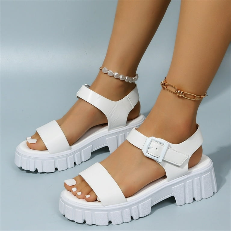 White sandals with arch support sale