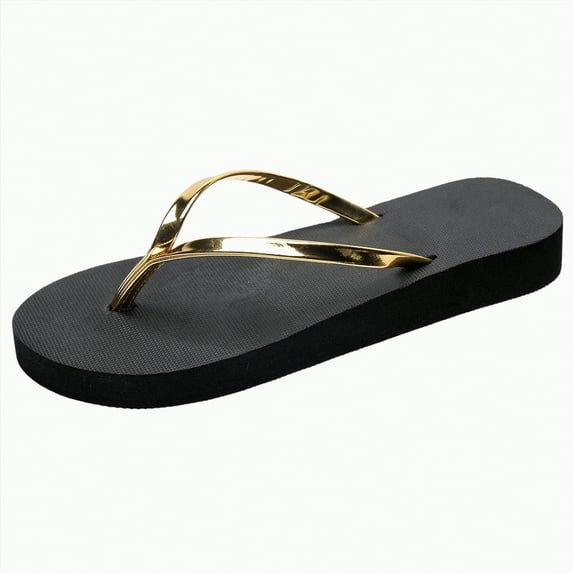 CAICJ98 Sandals for Women Summer Flat Slide Sandals for Women Comfortable Casual Beach Shoes Flip Flops Sandals,Size 6.5