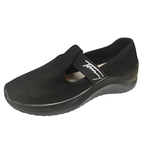 CAICJ98 Shoes for Women Walking Shoes for Women Casual Lace Up Lightweight Tennis Running Shoes,Black