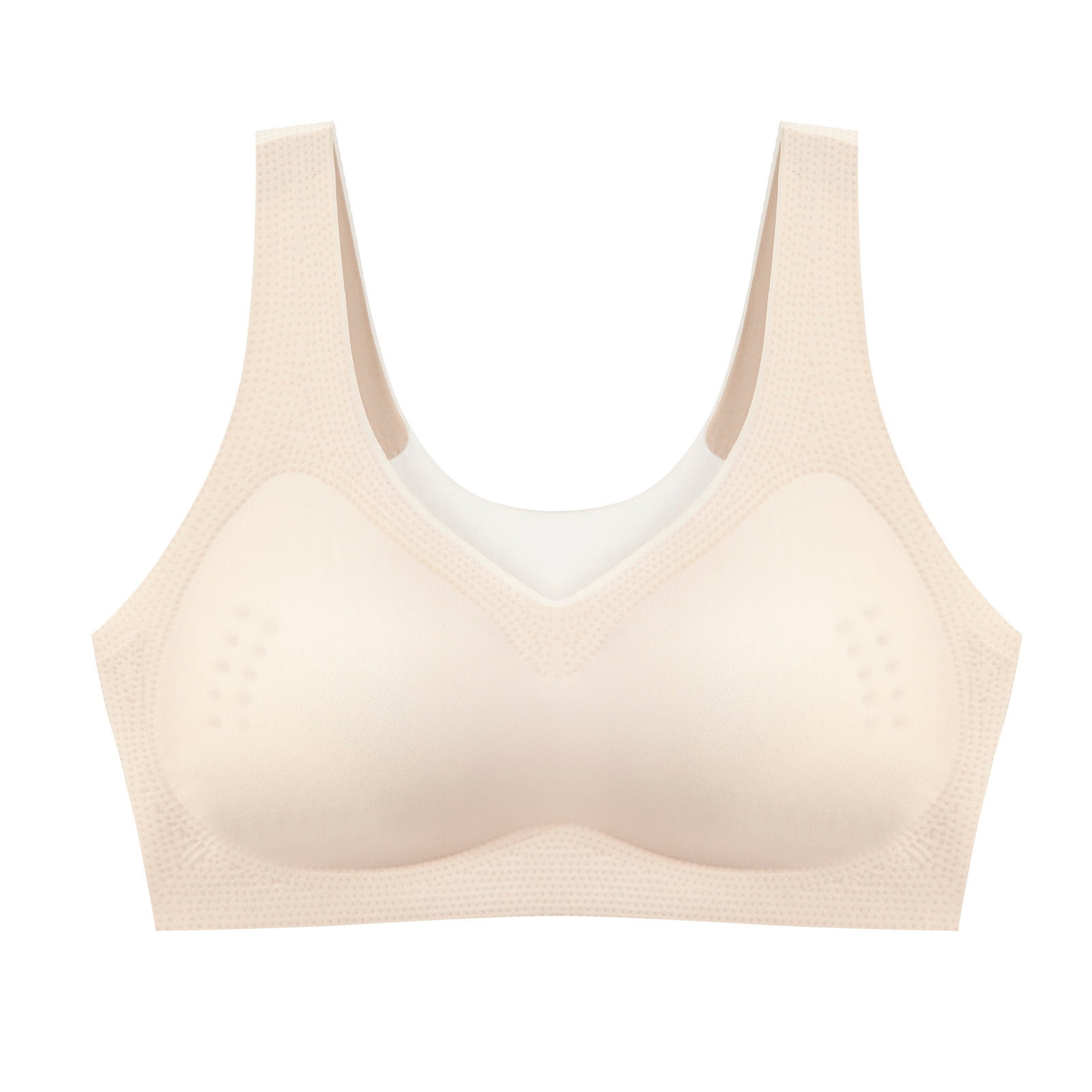 CAICJ98 Sports Bras For Women High Impact Women Sports Bra Front Closure  Double Deck Mesh Running Bra for Plus Size for Plus Size Beige,XL