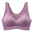 thumbnail image 1 of CAICJ98 Sports Bras For Women Stappy Sports Bra for Women Open Back M Support Yoga Bra with Removable Cups Purple,L, 1 of 5