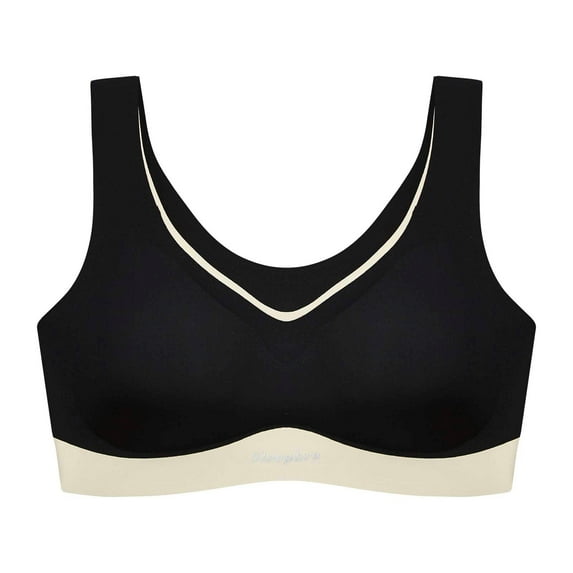 CAICJ98 Sports Bras for Women Women High Impact Sports Bras Criss Cross Back Running Bra for Plus Size Black,M