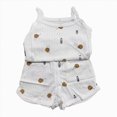 thumbnail image 1 of CAICJ98 Summer Clothes for Toddler Baby Girls 3 6 12 18 24 Months 2T 3T 4T 5T Girls Outfits 2Pcs Sleeveless Tank Top and Shorts Set (White,2-3 Years), 1 of 5